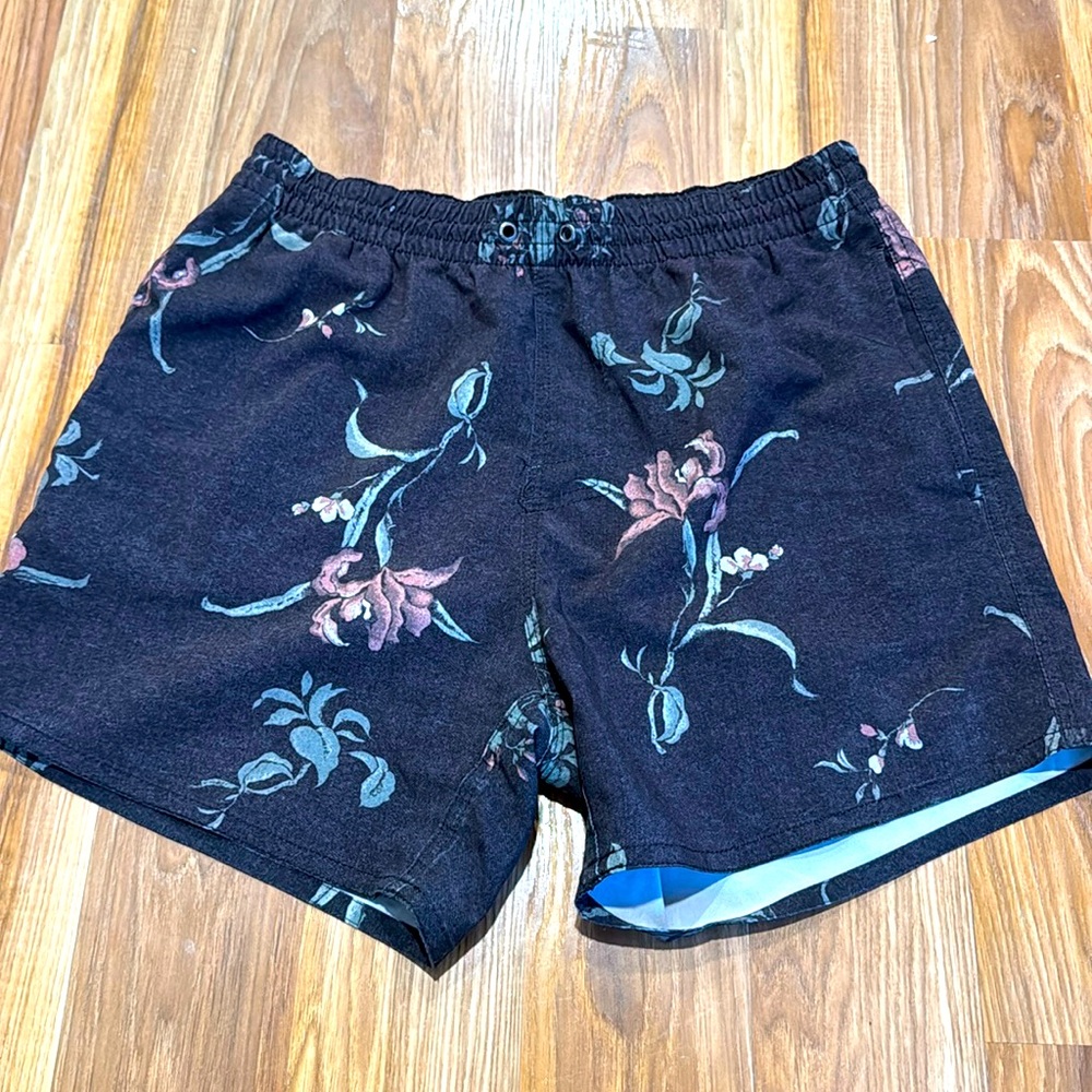 O’Neill surf company swimsuit swimwear men boy medium light short beach floral